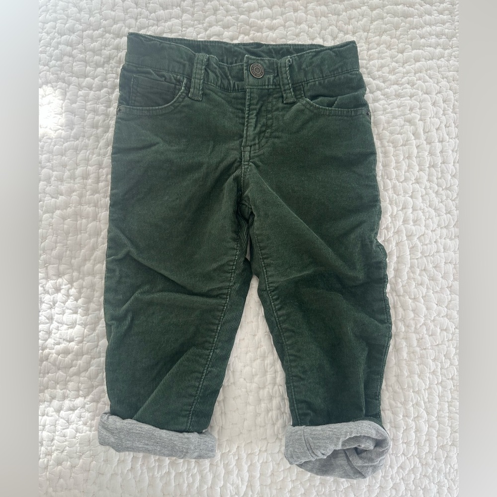 GAP Kids Forest Green Corduroy Pants